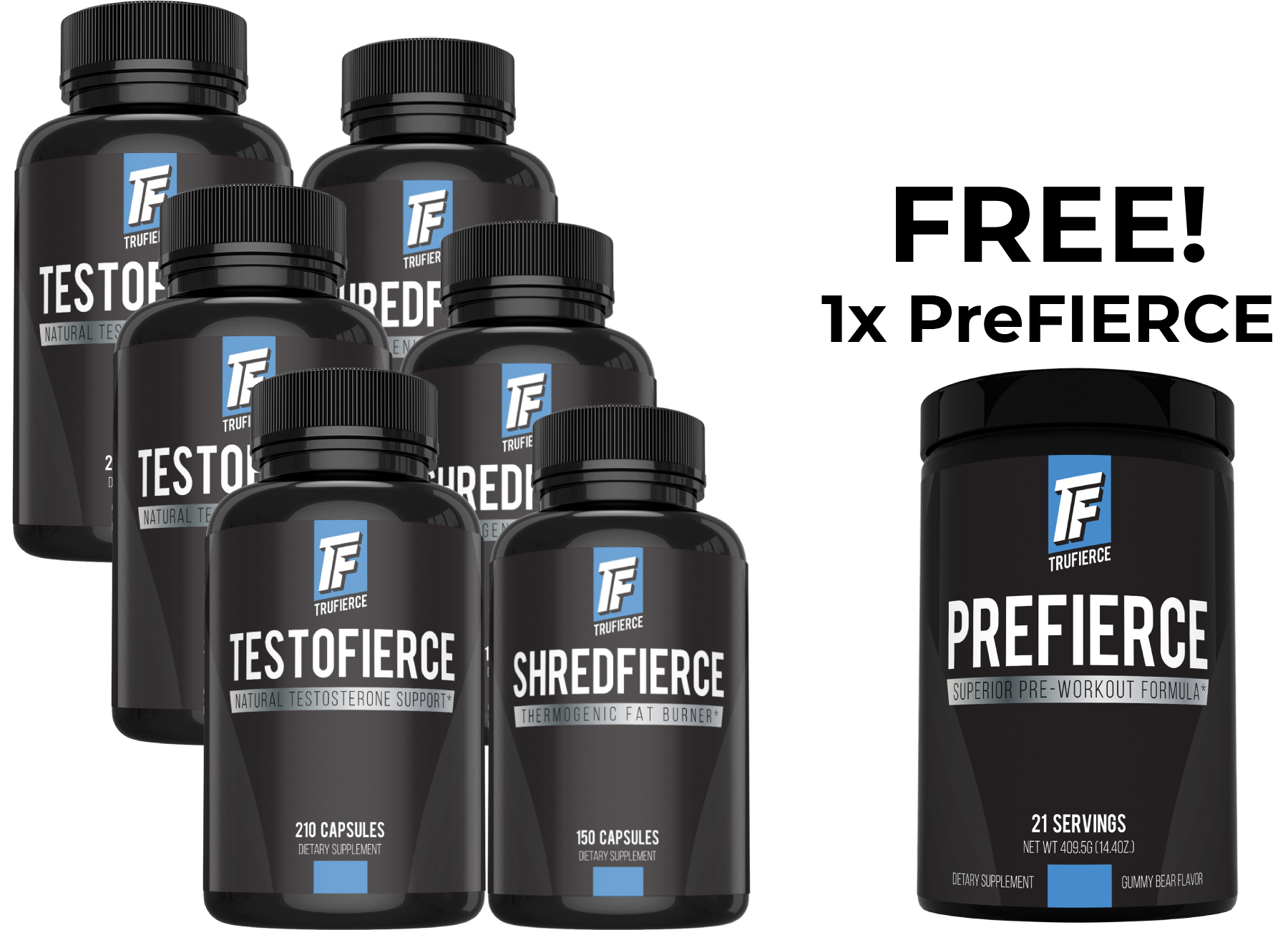 Anabolic Shred Stack | 3 Month's Supply (+1 Free PreFIERCE)